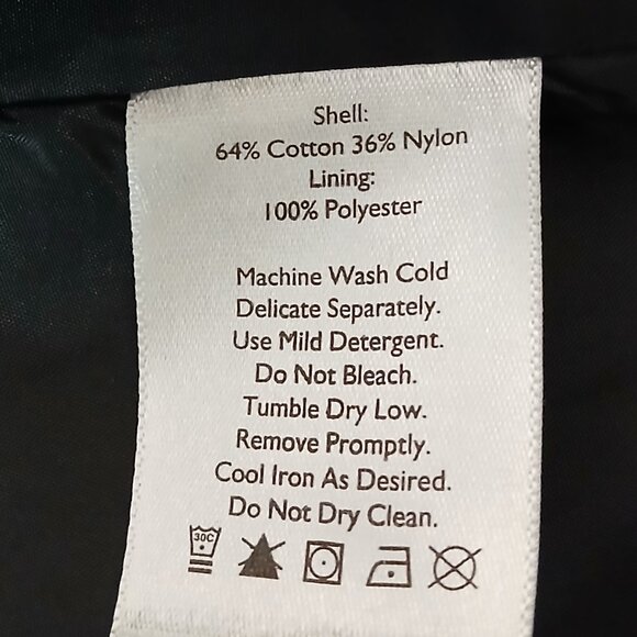 Eddie Bauer Jacket XL Black Lined Rain Trench Coat - Picture 12 of 12